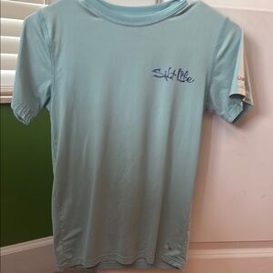 Salt Life Aqua Tee with Logo